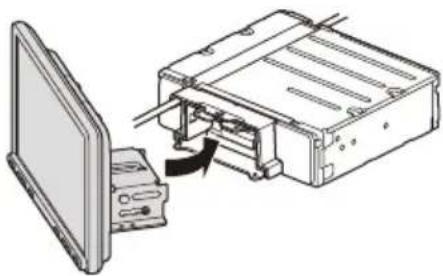 SONY XAVAX8100 - ⑦ Attaching the display to the unit - 1