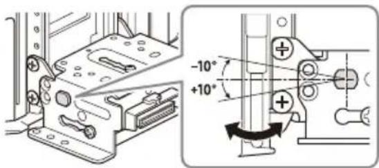 SONY XAVAX8100 - Adjusting the display angle (tilt) - 2