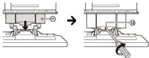SONY XAVAX8100 - ⑦ Fixation de l'écran à l'appareil - 3