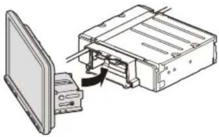 SONY XAVAX8100 - ⑦ Fixation de l'écran à l'appareil - 1