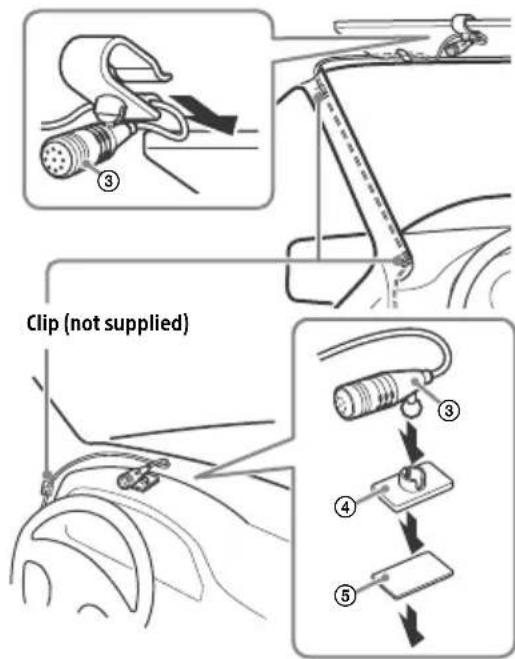 SONY XAVAX150 - Installing the microphone - 1
