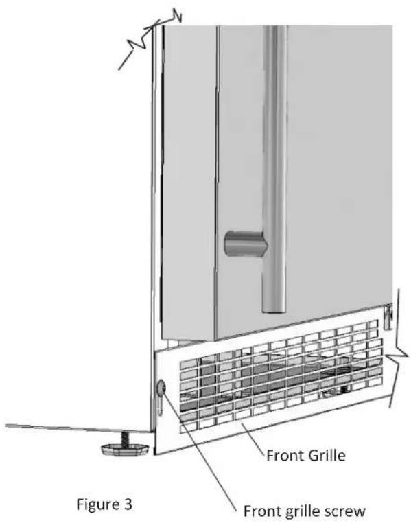Front Grille Front grille screw Figure 3