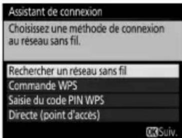 NIKON WT6 - Rechercher un réseau sans fil - 1