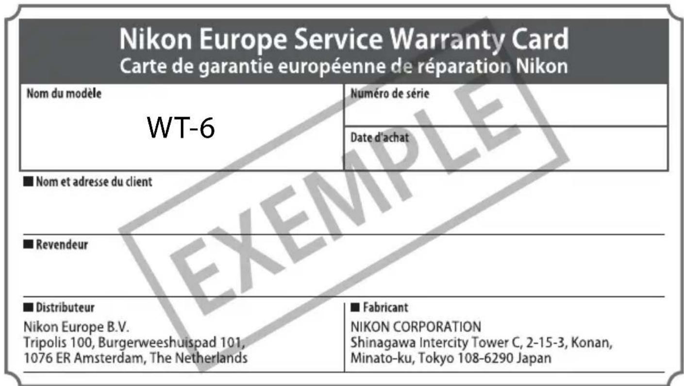 NIKON WT6 - Cher client, - 1