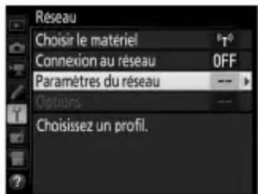 NIKON WT6 - Affichez les profils réseau. - 1