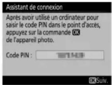 NIKON WT6 - Saisie du code PIN WPS - 2