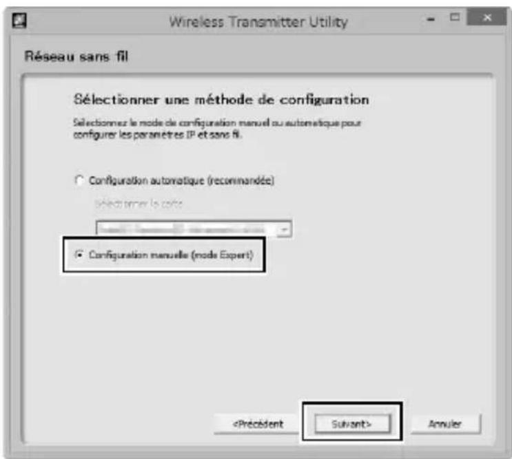 NIKON WT6 - Sélectionnez Configuration manuelle (mode Expert) et cliquez sur Suivant. - 1