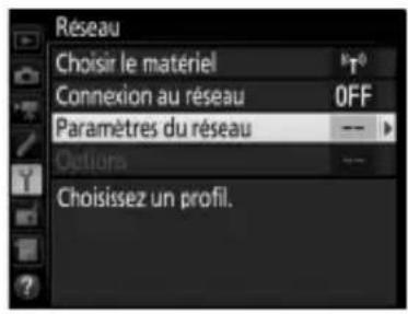 NIKON WT6 - Affichez les profils réseau. - 1