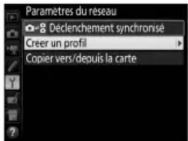 NIKON WT6 - Sélectionnez Créer un profil. - 1