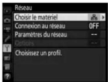 NIKON WT6 - Sélectionnez Choisir le matériel. - 1