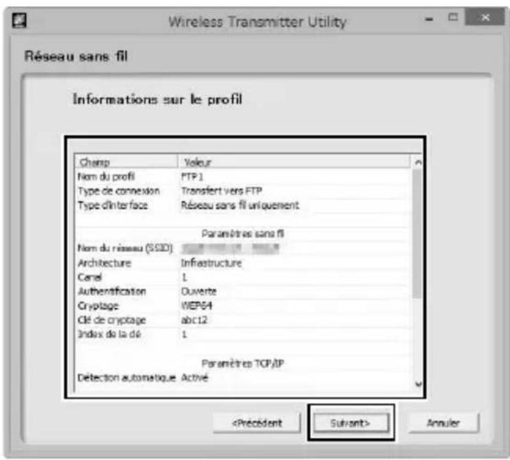 NIKON WT6 - Vérifie que les paramètres sont corrects et cliquez sur Suivant. - 1