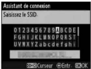 NIKON WT5 - Saisir le SSID. - 1
