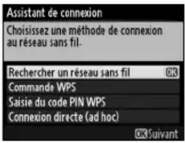 NIKON WT5 - Rechercher un réseau sans fil - 1