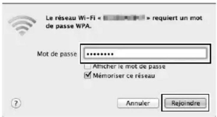 NIKON WT5 - Saisir la clé de cryptage et cliquer sur Rejoindre. - 1