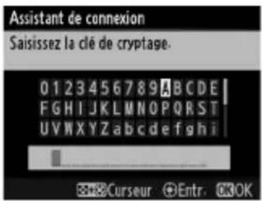 NIKON WT5 - Saisir la clé de cryptage. - 1