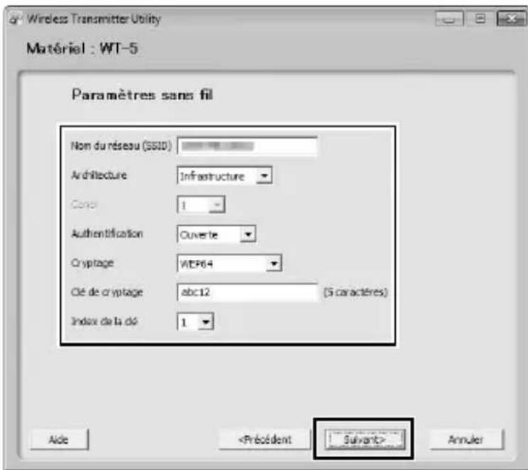 NIKON WT5 - Saisir les informations suivantes et cliquer sur Suivant. - 1