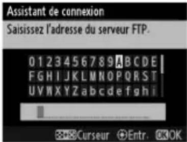 NIKON WT5 - Saisir l'adresse IP. - 1