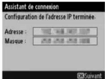 NIKON WT5 - Vérifier l'adresse IP. - 1
