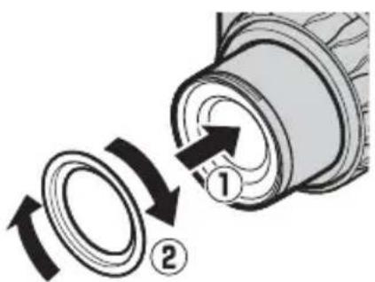 NIKON WPN3 - Fixez la bague anti-refl et. - 1