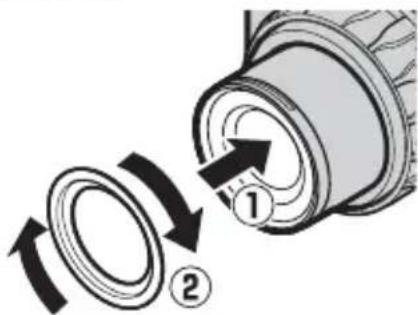 NIKON WPN3 - Coloque el anillo de prevencion de refl ejos internos. - 1