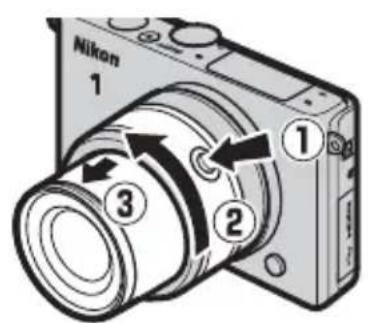 NIKON WPN3 - Fixez l'objectif et sortiez-le. - 1