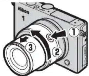 NIKON WPN3 - Bringen Sie das Objektiv an und fahren Sie es aus. - 1