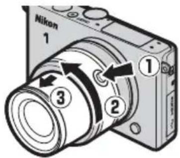 NIKON WPN3 - Attach and extend the lens. - 1