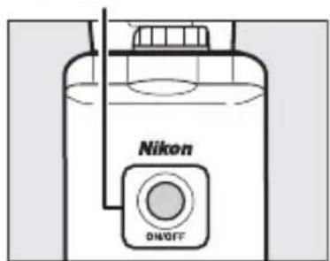 NIKON UT1 - Appuyez sur le bouton marche-arrêt pendant une seconde environ pourmettre l'UT-1 sous tension. - 1