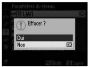 NIKON UT1 - Suppression de profils réseau - 1