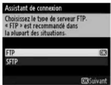 NIKON UT1 - Choisissez le type de serveur. - 1