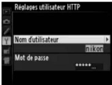 NIKON UT1 - Réglages utiliser HTTP - 1