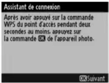 NIKON UT1 - Appuyez sur la commande WPS du point d'accès. - 1