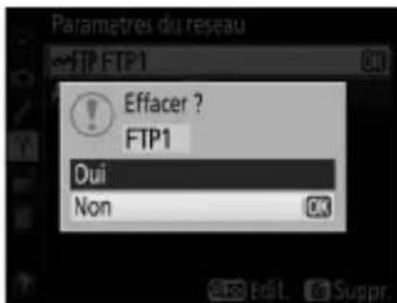 NIKON UT1 - Suppression de profils réseau - 1