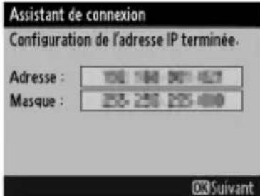 NIKON UT1 - Vérifiez l'adresse IP. - 1
