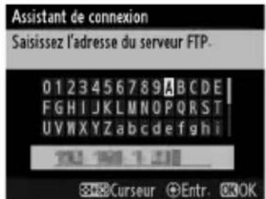 NIKON UT1 - Saisissez l'adresse IP. - 1