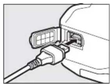NIKON UT1 - Ouvrez le cache du port USB de l'UT-1 et raccordez le cable USB entre le port USB de l'UT-1 et le port USB de l'appareil photo (pour en savoir plus sur la connexion des cables USB à l'appareil photo, reportez-vous au manuel de ce dernier). - 1