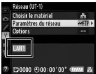 NIKON UT1 - Affichez les profils reseau. - 2