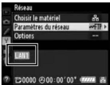 NIKON UT1 - Affichez les profils reseau. - 2