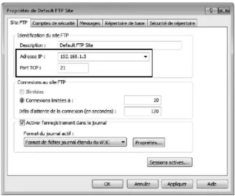 NIKON UT1 - Sélectionnez l'adresse et le numéro de port. - 1