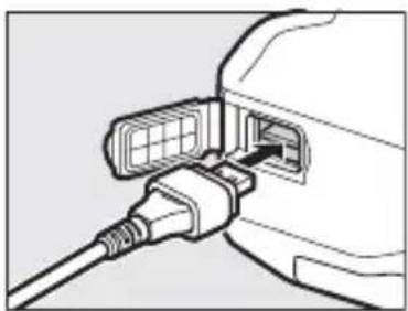 NIKON UT1 - Ouvrez le cache du port USB de l'UT-1 et raccordez le cable USB entre le port USB de l'UT-1 et le port USB de l'appareil photo (pour en savoir plus sur la connexion des cables USB à l'appareil photo, reportez-vous au manuel de ce dernier). - 1