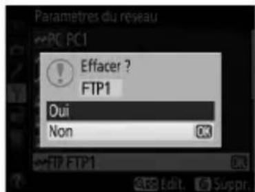 NIKON UT1 - Sélectionner Ajouter un profil FTP pour Réseau > Paramètres du réseau (68). - 2