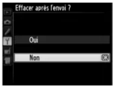 NIKON UT1 - Effacer après l'envoi? - 1