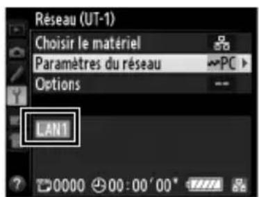 NIKON UT1 - Affichez les profils réseau. - 2