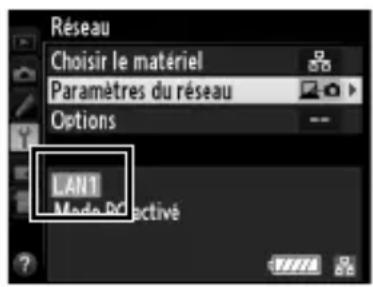 NIKON UT1 - Affichez les profils réseau. - 2