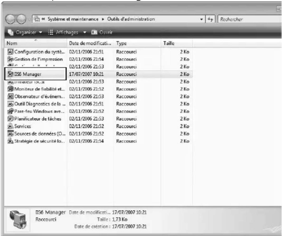 NIKON UT1 - Double-cliquez sur IIS6 Manager. - 1