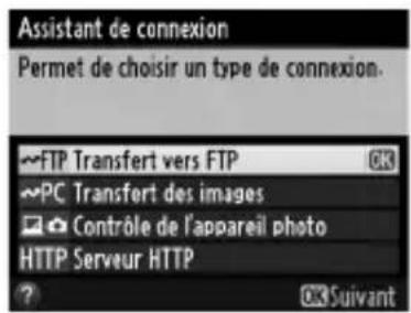 NIKON UT1 - Choisissez Transfert vers FTP (7). - 1