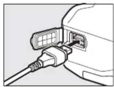 NIKON UT1 - Ouvrez le cache du port USB de l'UT-1 et raccordez le cable USB entre le port USB de l'UT-1 et le port USB de l'appareil photo (pour en savoir plus sur la connexion des cables USB à l'appareil photo, reportez-vous au manuel de ce dernier). - 1