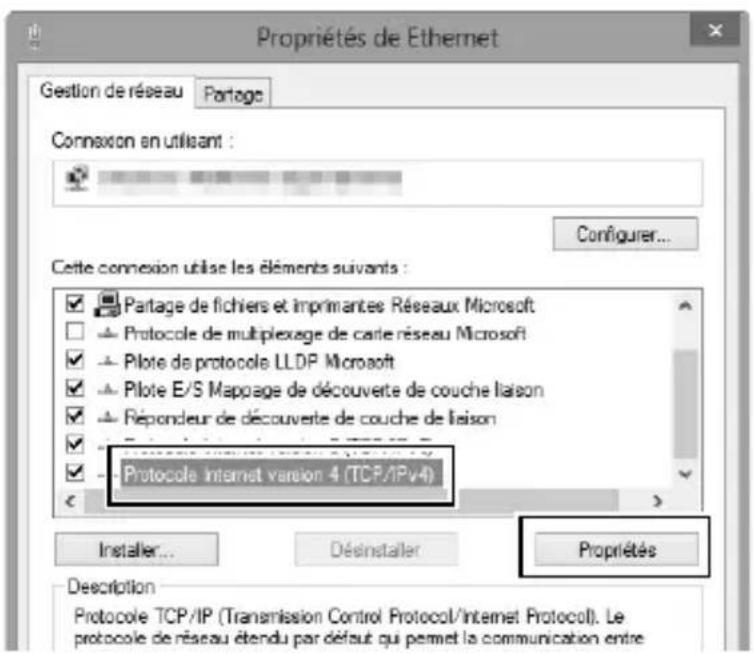 NIKON UT1 - Affichez les réglages TCP/IP. - 1