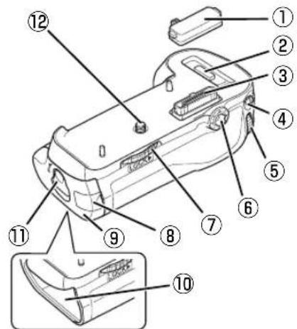 NIKON MBD12 - MB-D12的部件组成（图A） - 2