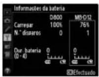 NIKON MBD12 - Informações da bateria - 1